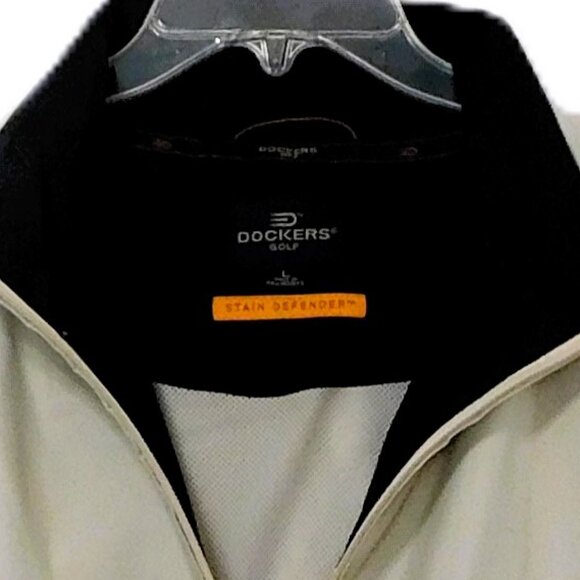 Dockers Golf Men's 1/4 Zip Short Sleeve Stain Resistant Windbreaker Jacket - Picture 6 of 7